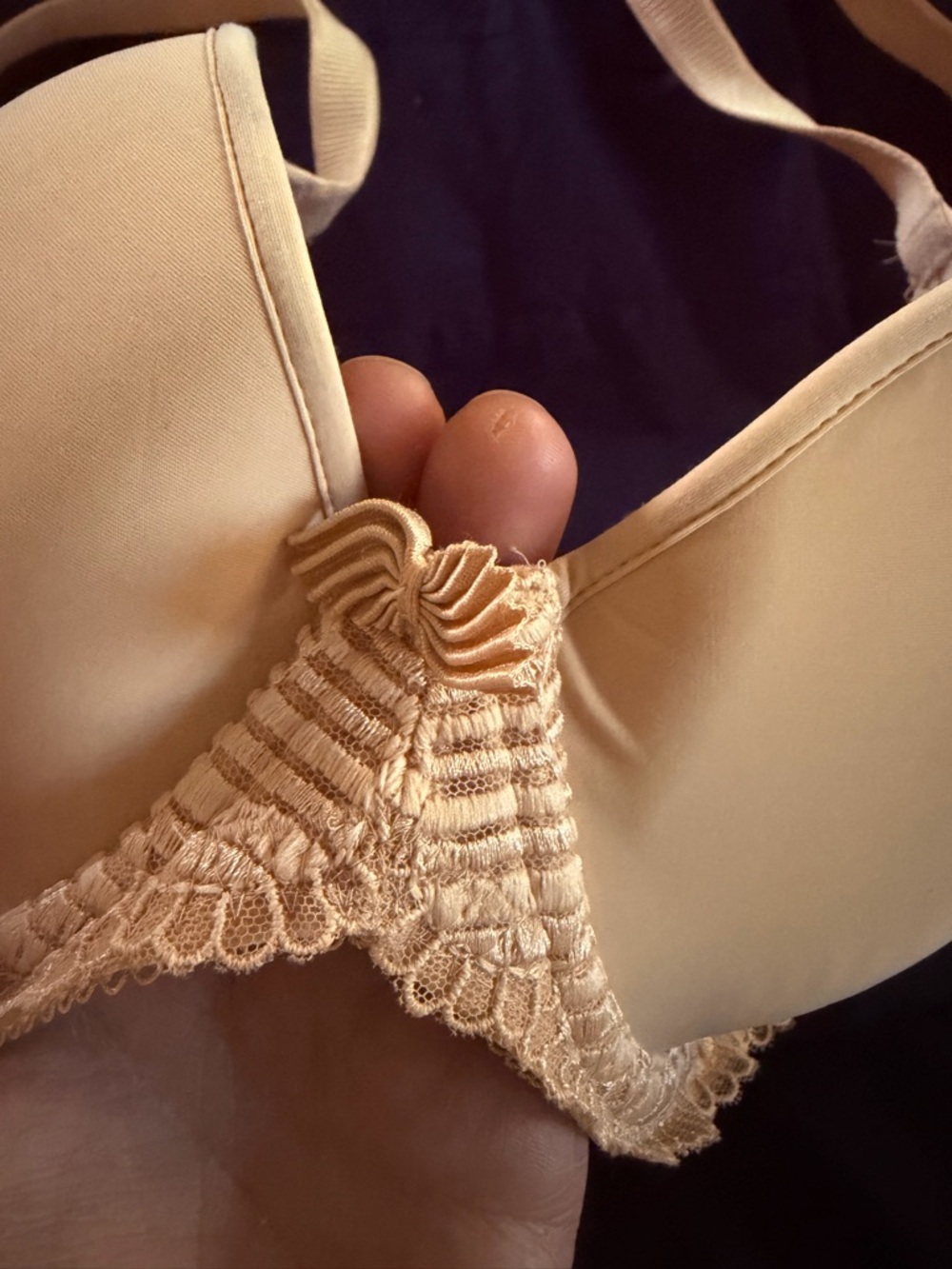Wacoal 36C “La Femme” Smooth Nude Lace-Trim Underwire Bra - Super Supportive. - Picture 2 of 6